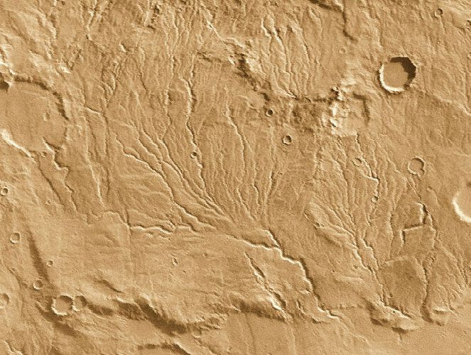 Valley networks suggest that rivers once flowed on Mars