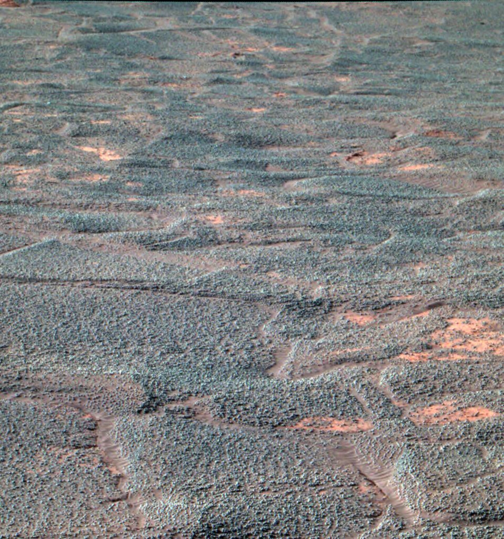 Crater interior from Opportunity via Mars Express