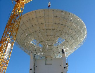 Mounting dish of Cebreros 35m antenna