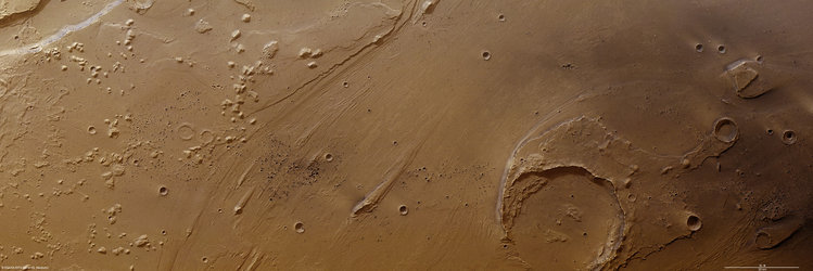 Oraibi crater in Ares Vallis