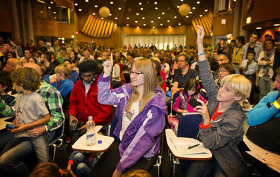 ESA-ESTEC Open Day 2013 audience Andre Kuipers lecture