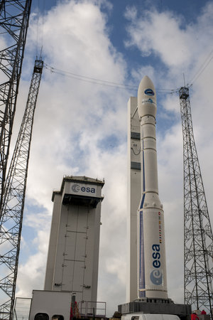 Vega VV04 on launch pad